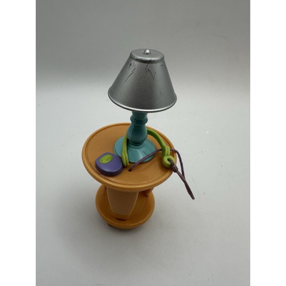 Fisher Price Loving Family Table Dollhouse Side Lamp Discman Furniture Doll Toy